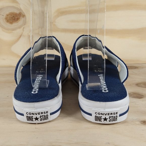 Converse One Star -Slip Navy - Sandals - Blue/Black - Women's - 8.5 - Picture 6 of 9